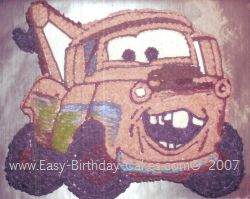 tow mater birthday cakes