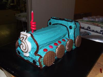 Train Birthday Cake