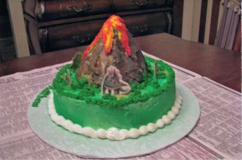 Volcan Birthday Cake