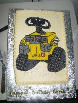 Wall E Birthday Cake